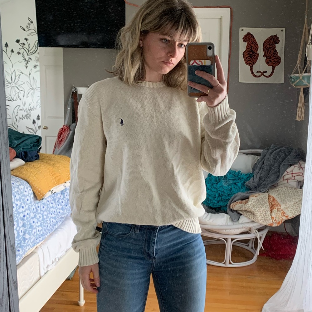 POLO RALPH LAUREN VINTAGE COTTON SWEATER